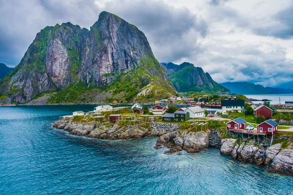 Reine Islas Lofoten Archipiélago Distrito Tradicional Condado Nordland Noruega Situado —  Fotos de Stock