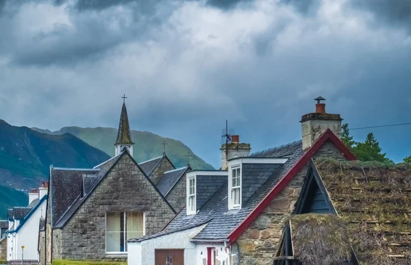 Glen Coe Gleann Comhann Egy Keskeny Látványos Vulkáni Eredetű Szurdok — Stock Fotó