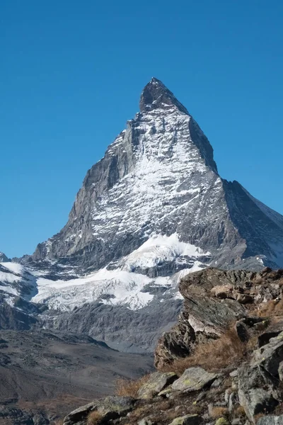 在瑞士瓦莱的Matterhorn Zermatt Visp等地远足 — 图库照片