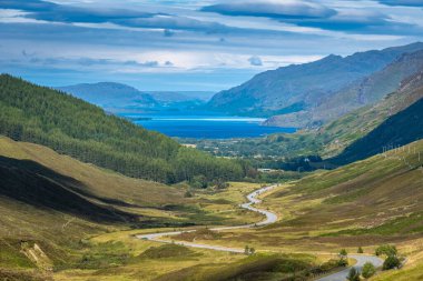 Loch Maree Viewpoint, Beinn Eighe and Loch Maree National Nature Reserve, one of the Scottish Highlands Jewels clipart