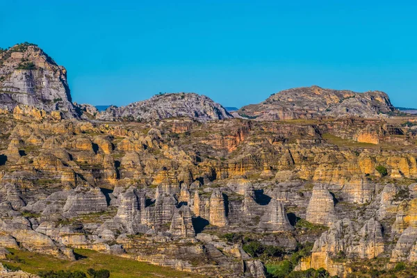 Park Narodowy Isalo Madagaskarze Znany Jest Szerokiej Gamy Terenów Tym — Zdjęcie stockowe