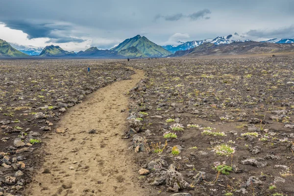 Dramatiskt Vackra Och Surrealistiska Landskapen Aftavatan Fjallabaks Naturreservat Islands Högland — Stockfoto