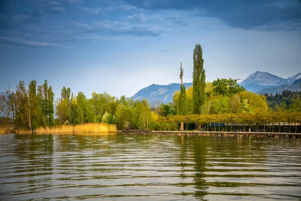 Göl manzarası, Freienbach, Canton Swchyz, İsviçre