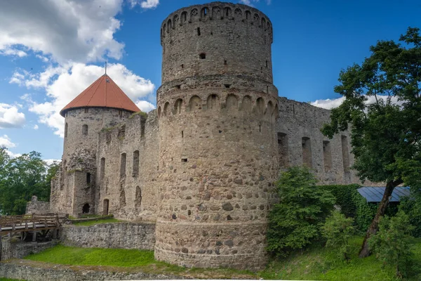 Cesis Castle One Most Iconic Medieval Castles Latvia Foundations Castle — Stock Photo, Image