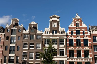 Hollanda, Amsterdam 'da yaz kanalı sahneleri