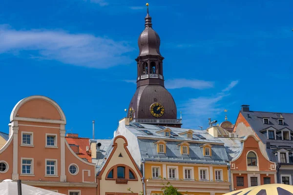 Charming Cathedral Square Old Town Riga Latvia Founded 1209 Its — Stock Photo, Image