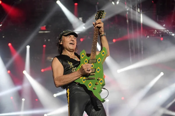 Рио Жанейро Бразилия Октября 2019 Guitarist Matthias Jabs Rock Band — стоковое фото