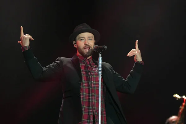 Río Janeiro Septiembre 2017 Cantante Justin Timberlake Durante Presentación Espectáculo — Foto de Stock