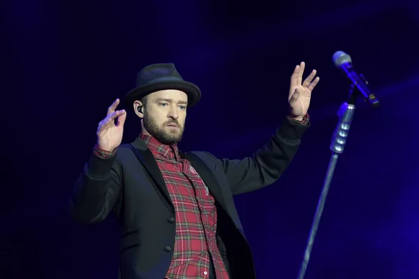 Rio Janeiro September 2017 Singer Justin Timberlake Presentation His Show — Stock Photo, Image