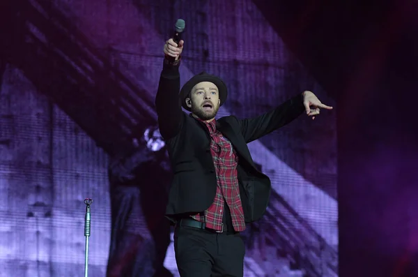 Rio Janeiro September 2017 Singer Justin Timberlake Presentation His Show — Stock Photo, Image