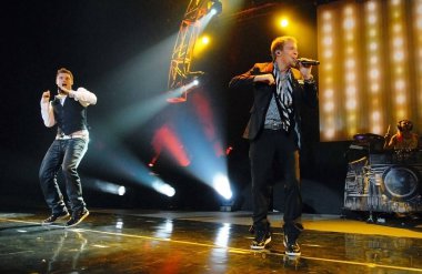 Rio de Janeiro, 25 Şubat 2011.Backstreet Boys Band, Brezilya 'nın Rio de Janeiro kentindeki Citibank Hall' da konser sırasında