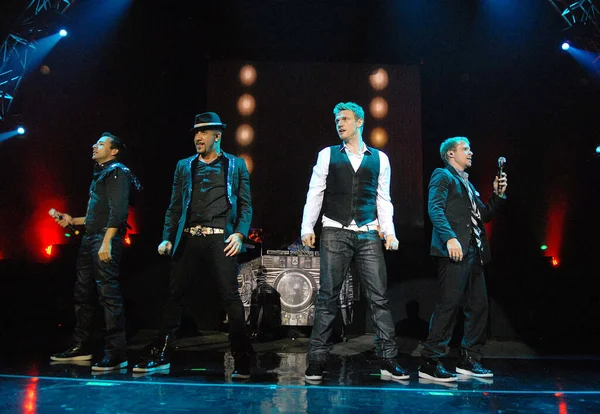 Rio de Janeiro, 25 Şubat 2011.Backstreet Boys Band, Brezilya 'nın Rio de Janeiro kentindeki Citibank Hall' da konser sırasında