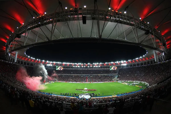 Rio de Janeiro, Brezilya, 17 Temmuz 2019.Stadium of Maracan Flamengo taraftarları Brezilya Kupası için Flamengo Athltico-PR 'a karşı.