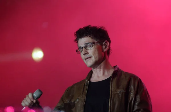 Rio Janeiro September 2015 Zanger Morten Harket Van Band Tijdens — Stockfoto