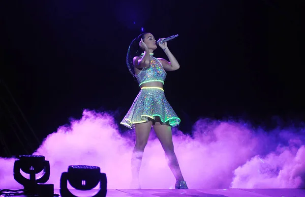 Río Janeiro Septiembre 2015 Cantante Katy Perry Durante Show Rock — Foto de Stock