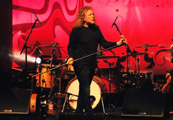 Rio Janeiro Brezilya Ocak 2010 Şarkıcı Robert Plant Rio Janeiro — Stok fotoğraf