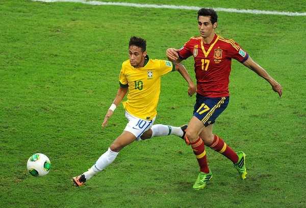 Rio Janeiro July 2013 Brazilian Soccer Player Neymar Playing Ball — Stock Photo, Image