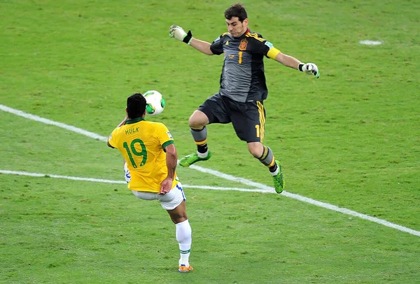 Rio Janeiro Brasil Julho 2013 Jogador Time Futebol Brasileiro Hulk — Fotografia de Stock