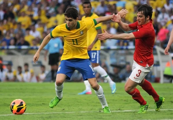 Rio Janeiro Juni 2013 Spieler Der Brasilianischen Nationalmannschaft Oscar Während — Stockfoto