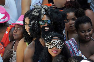 Rio de Janeiro, 5 Mart 2011Folies Brezilya 'nın Rio de Janeiro kentindeki sokak karnavalında Bola Preta blok geçit töreni sırasında şehir merkezinin caddelerini doldurdu.