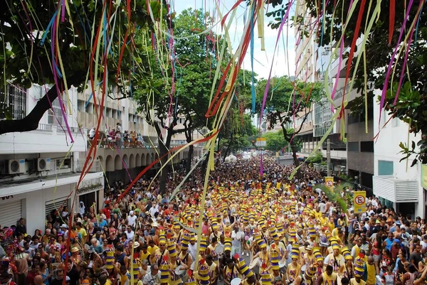 리우데자네이루 2015 신도들은 브라질 리오데자네이로 축제인 파나에 아모르 행렬중에 — 스톡 사진