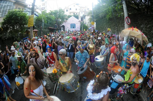 Рио Жанейро Февраля 2017 Фолианты Время Парада Карнавального Блока Ceu — стоковое фото
