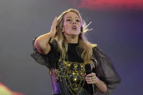 Rio Janeiro Brazil September 2019 Singer Ellie Goulding Her Rock — Stock Photo, Image