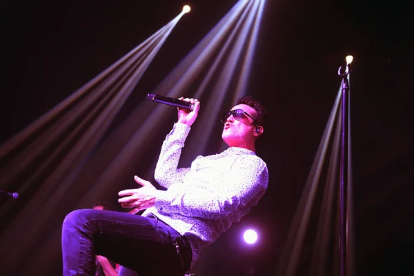 Rio Janeiro Februari 2019 Vocalist Jeff Gutt Från Bandet Stone — Stockfoto