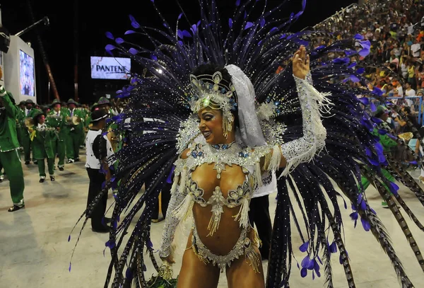 Rio Janeiro Febbraio 2017 Sfilata Delle Scuole Samba Durante Carnevale — Foto Stock