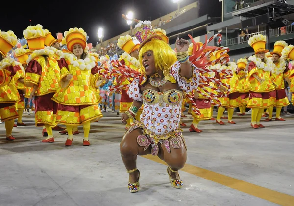Rio Janeiro Febbraio 2017 Sfilata Delle Scuole Samba Durante Carnevale — Foto Stock