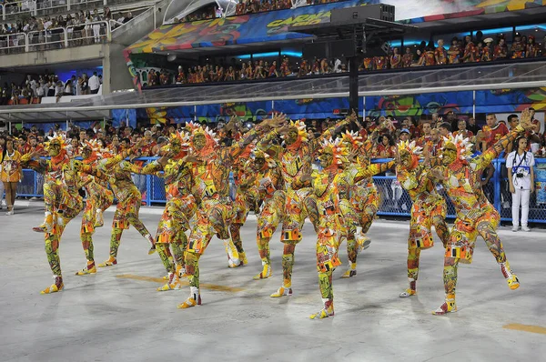 Río Janeiro Febrero 2017 Desfile Las Escuelas Samba Durante Carnaval — Foto de Stock