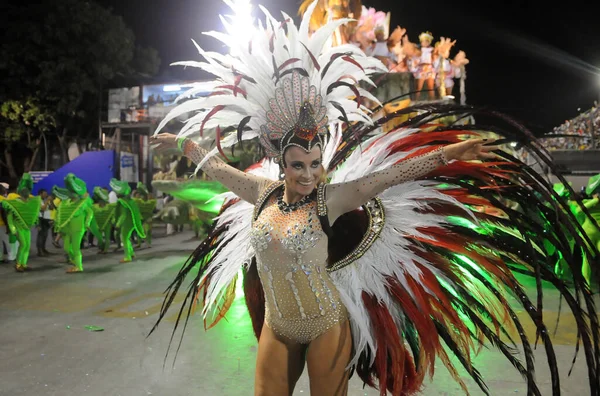 Rio Janeiro Marzo 2014 Samba Schools Parade Durante Carnevale Rio — Foto Stock