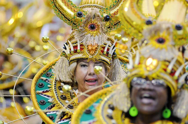 Rio Janeiro Marca 2014 Samba Schools Parade Podczas Karnawału Rio — Zdjęcie stockowe