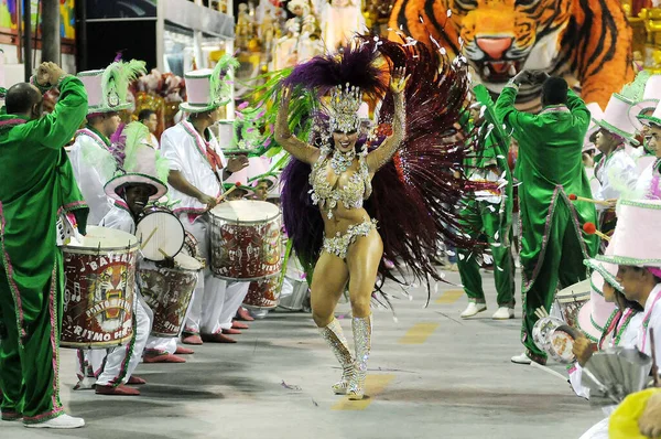 Rio Janeiro Marzo 2014 Samba Schools Parade Durante Carnevale Rio — Foto Stock