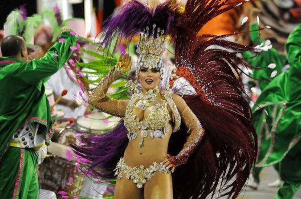 Rio Janeiro Marca 2014 Samba Schools Parade Podczas Karnawału Rio — Zdjęcie stockowe