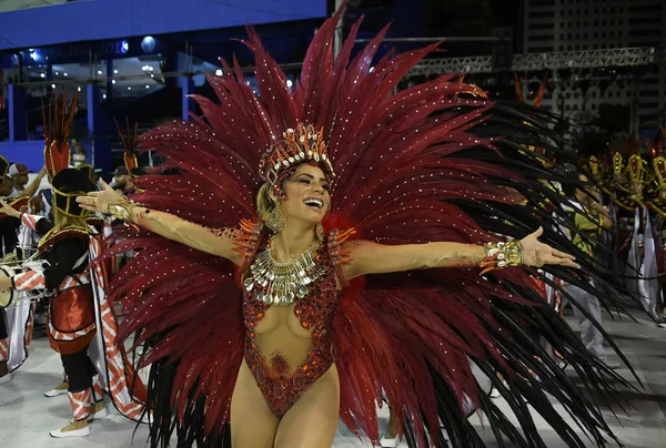 Río Janeiro Febrero 2018 Desfile Escuelas Samba Durante Carnaval Río — Foto de Stock