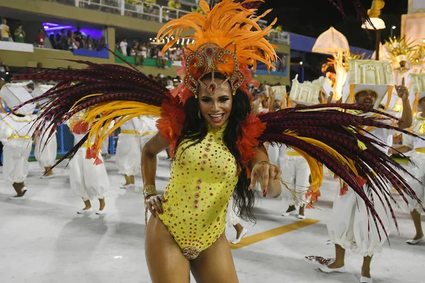 Rio Janeiro Februar 2018 Parade Der Sambaschulen Während Des Karnevals — Stockfoto