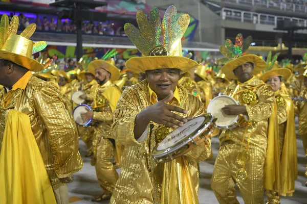 Rio Janeiro Febbraio 2018 Samba Schools Parade Durante Carnevale Rio — Foto Stock