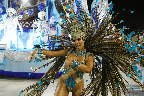 Rio Janeiro Febbraio 2018 Samba Schools Parade Durante Carnevale Rio — Foto Stock