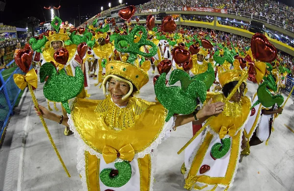 Rio Janeiro Fevereiro 2018 Desfile Das Escolas Samba Carnaval Rio — Fotografia de Stock