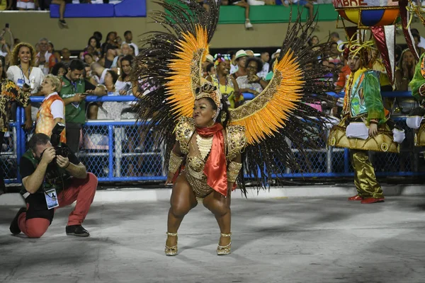 Rio Janeiro 2018 Február Samba Schools Parade Alatt Karnevál Rio — Stock Fotó