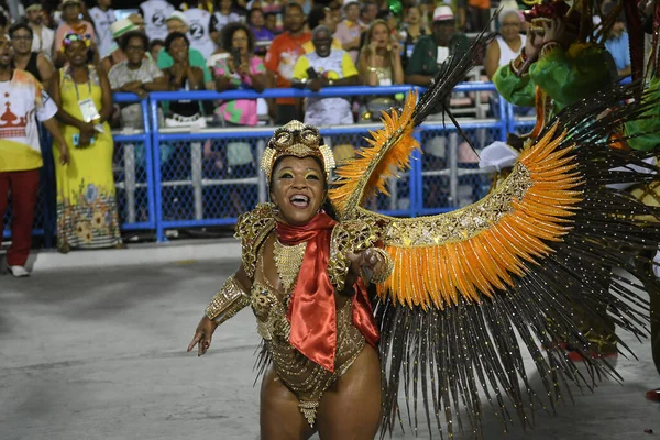 Rio Janeiro Febbraio 2018 Samba Schools Parade Durante Carnevale Rio — Foto Stock
