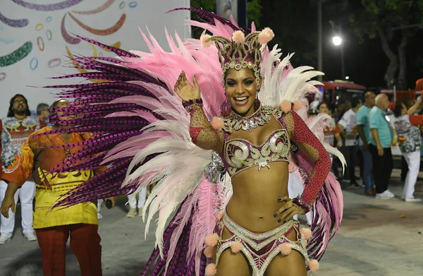 Rio Janeiro Fevereiro 2018 Desfile Das Escolas Samba Carnaval Rio — Fotografia de Stock