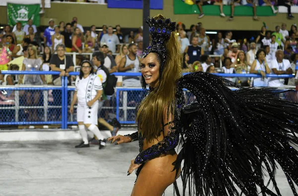 Rio Janeiro Februari 2018 Samba Scholen Parade Tijdens Het Carnaval — Stockfoto