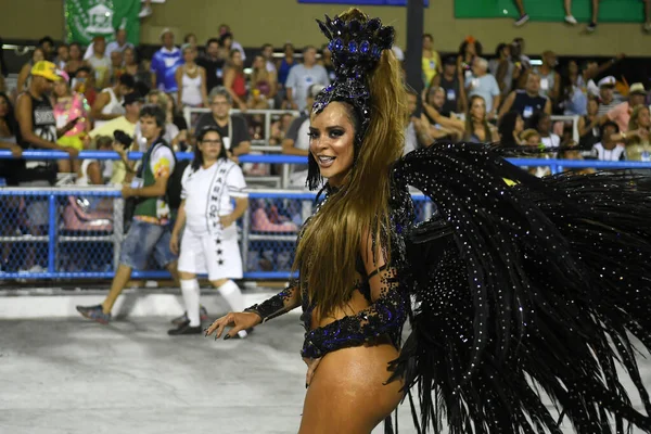Ρίο Ντε Τζανέιρο Φεβρουαρίου 2018 Samba Σχολική Παρέλαση Κατά Διάρκεια — Φωτογραφία Αρχείου