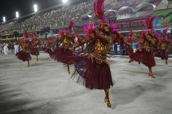 Río Janeiro Febrero 2018 Desfile Escuelas Samba Durante Carnaval Río — Foto de Stock