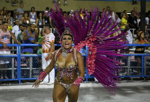 Rio Janeiro 2018 Február Samba Schools Parade Alatt Karnevál Rio — Stock Fotó