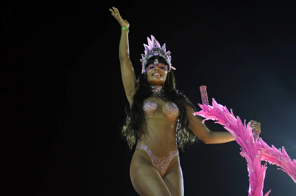 Rio Janeiro Februari 2018 Samba Scholen Parade Tijdens Het Carnaval — Stockfoto