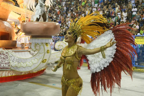 Río Janeiro Febrero 2018 Desfile Las Escuelas Samba Del Grupo — Foto de Stock