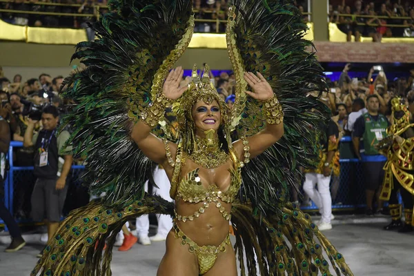 Río Janeiro Febrero 2018 Desfile Las Escuelas Samba Del Grupo — Foto de Stock